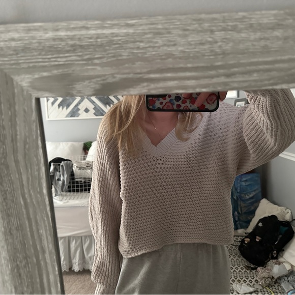 Cropped Sweater Ivory - Picture 3 of 3